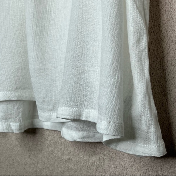 Melrose & Market Racerback Flowy Tank Top-White-Women’s S-Casual-Summer-Classic - Picture 2 of 9